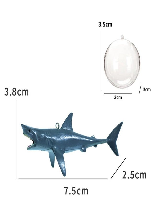 HIERYAN Mini Floating Shark Fish Tank Decorations, Realistic Resin Aquarium Ornaments with Adjustable Height, Cute Underwater Decor for Fish Tank, 2 Pack - Image 3